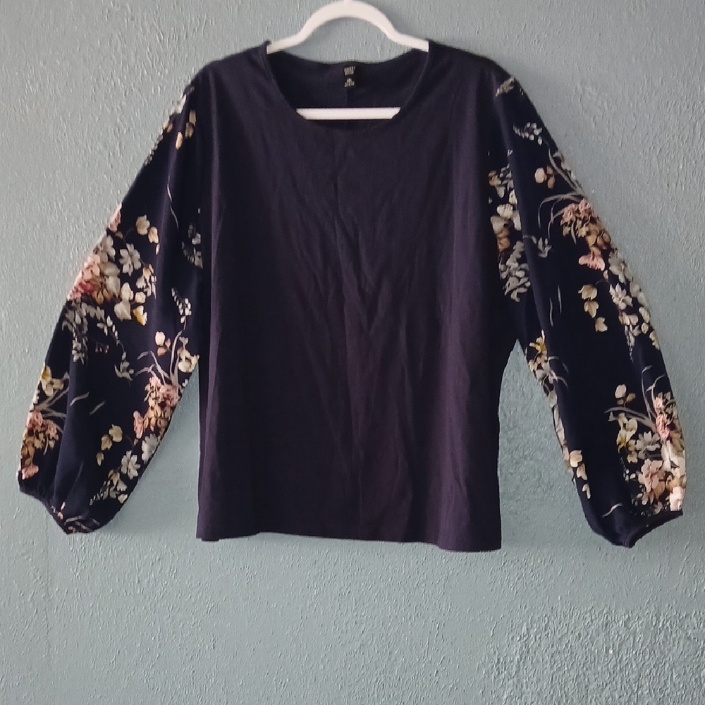 Floral Sleeve Women's Blouse